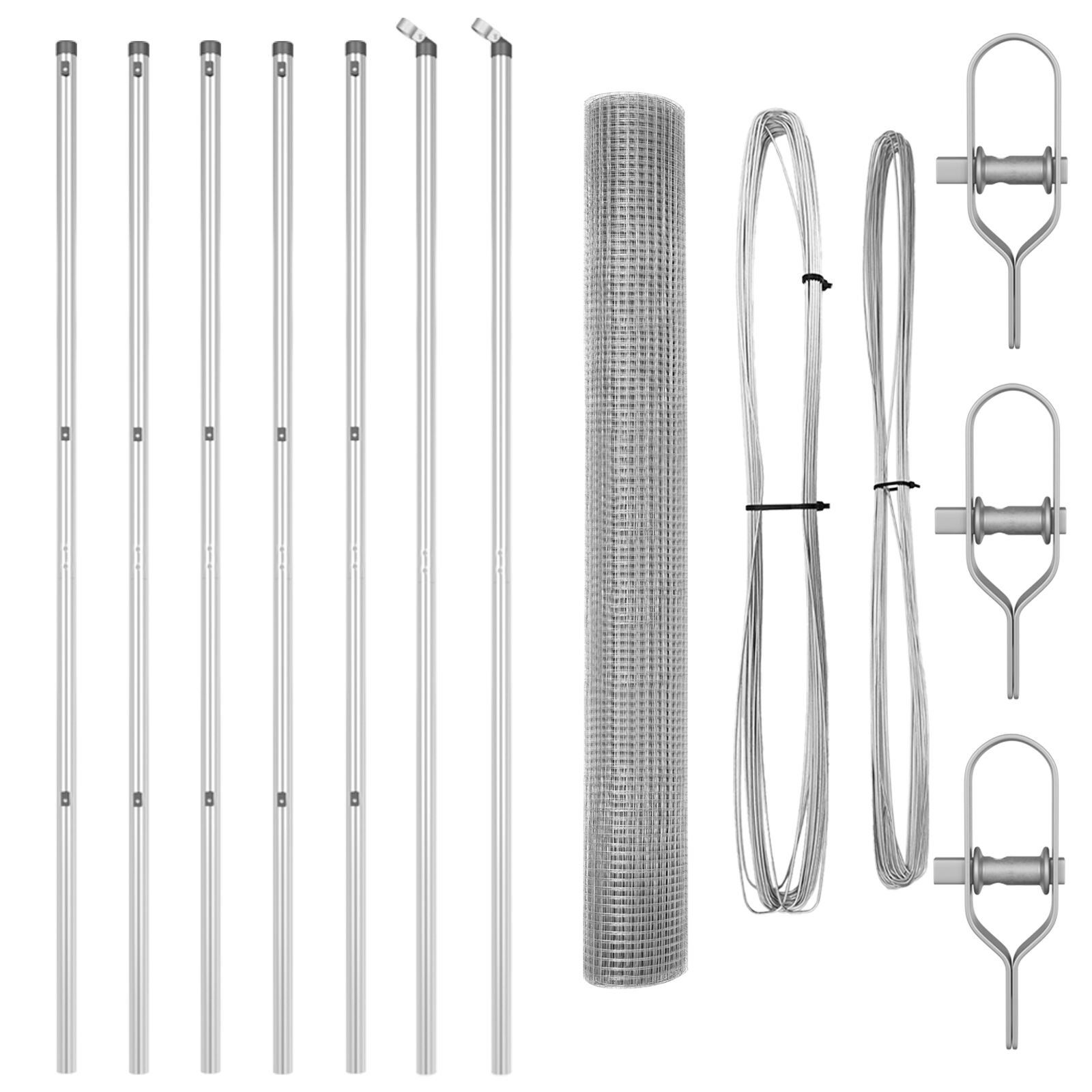 Garbuildman Kit Palo Per Mangiatoia Uccelli 266 Cm – Base A 5 Rebbi, Regolabile In Altezza, Per Esterni, Nero Opaco - 3