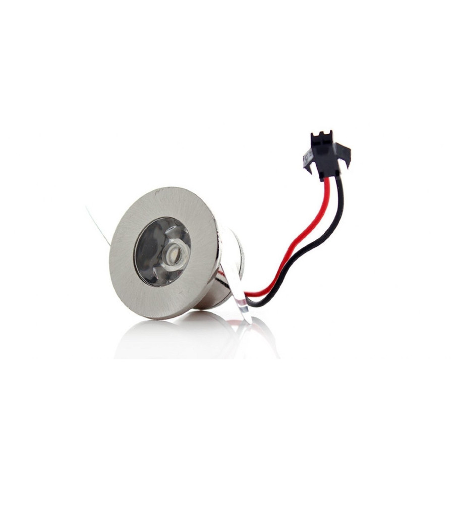 Trade Shop - Faretto Incasso 1 Led 1w Spot Mini Luce Bianco Freddo Punto Luce + Driver - Bianco-bianco Freddo - - 2