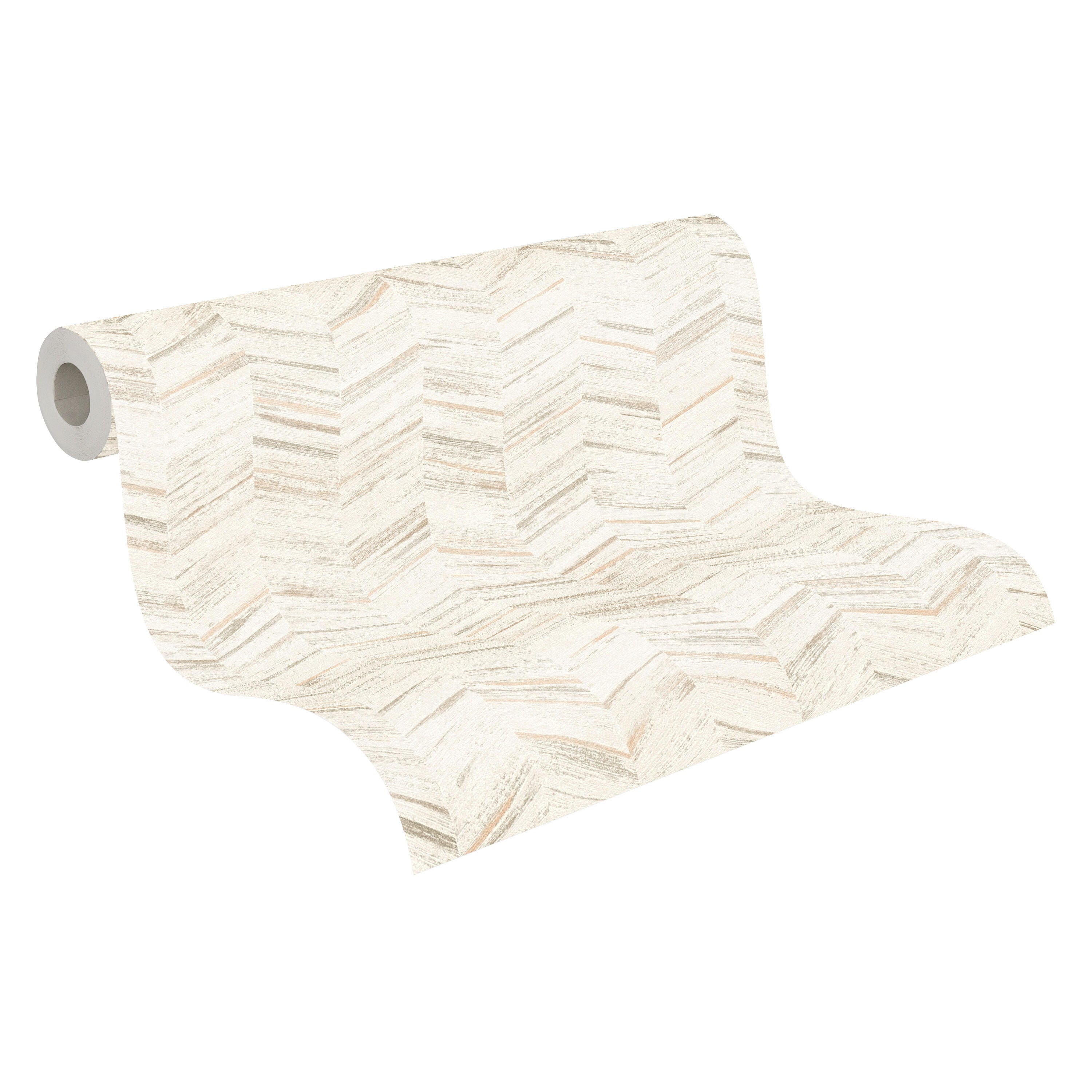 Carta da parati in vinile geometrica Geo-Effect beige - 6