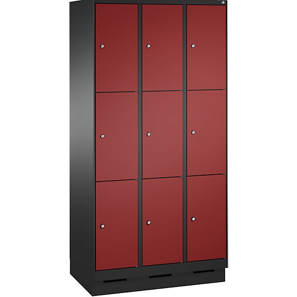 Armadio Verticale MECOLOR Con Lucchetto - 2 O 3 Scomparti Per Ufficio O Casa