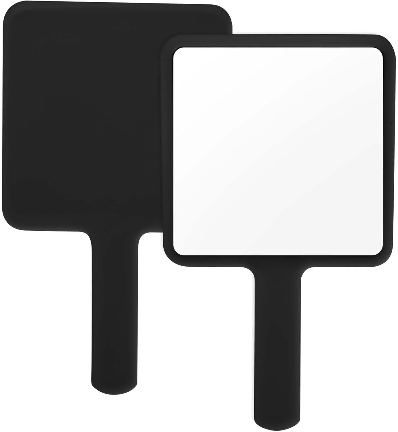 Ręczne lusterko fryzjerskie, kwadratowe lusterko do makijażu z uchwytem, uniwersalne lusterko podróżne, lusterko do salonu domowego, lustro łazienkow