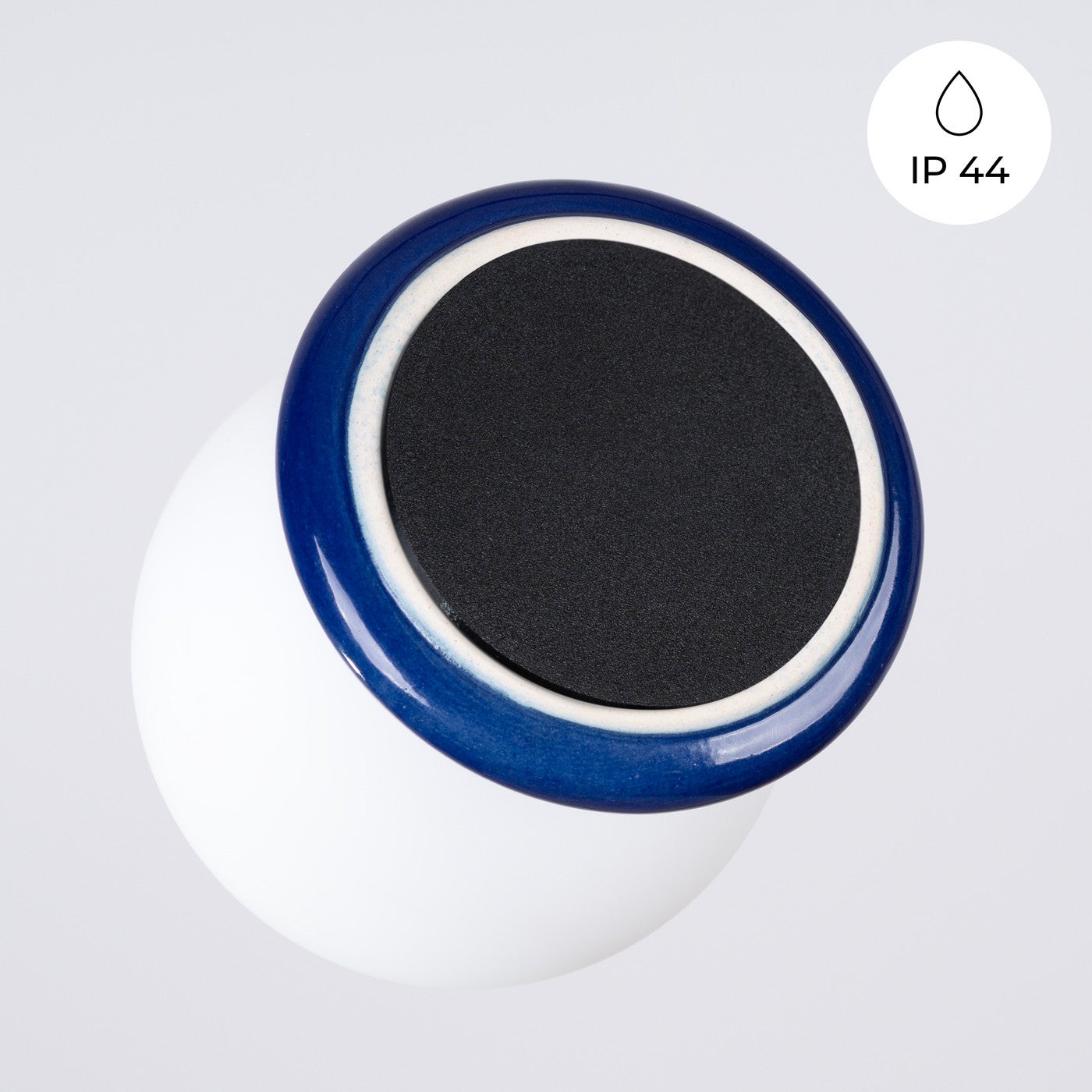 Lampa sufitowa ceramiczna szkliwiona ZORI ultramaryna 1xG9x8W ceramika / gips wym:12x12x16cm IP44 Sollux Lighting - 9