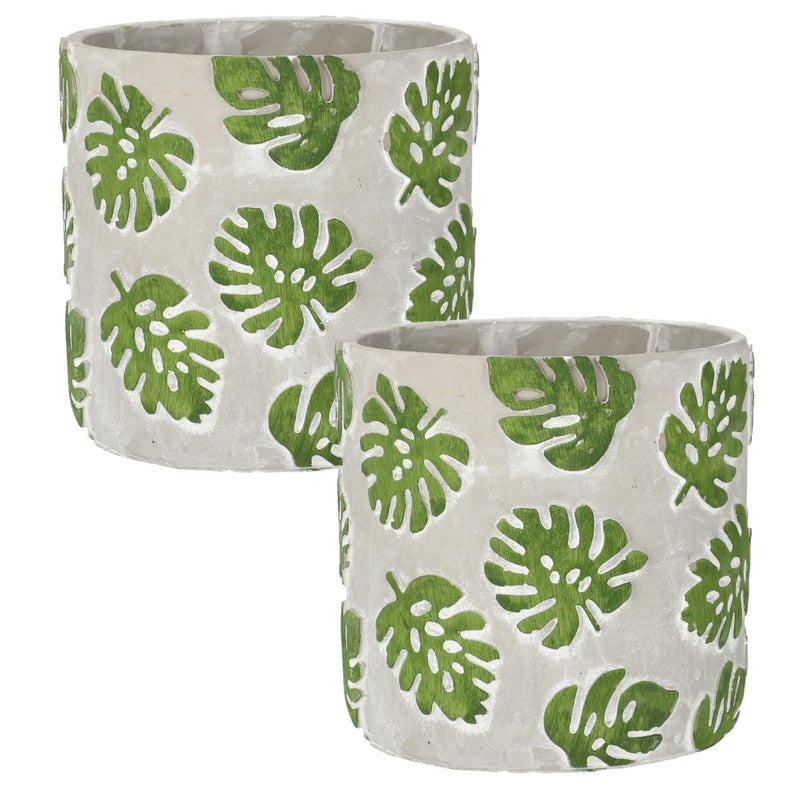 Doniczka donica 20 osłonka betonowa na kwiaty 2szt - KOTARBAU