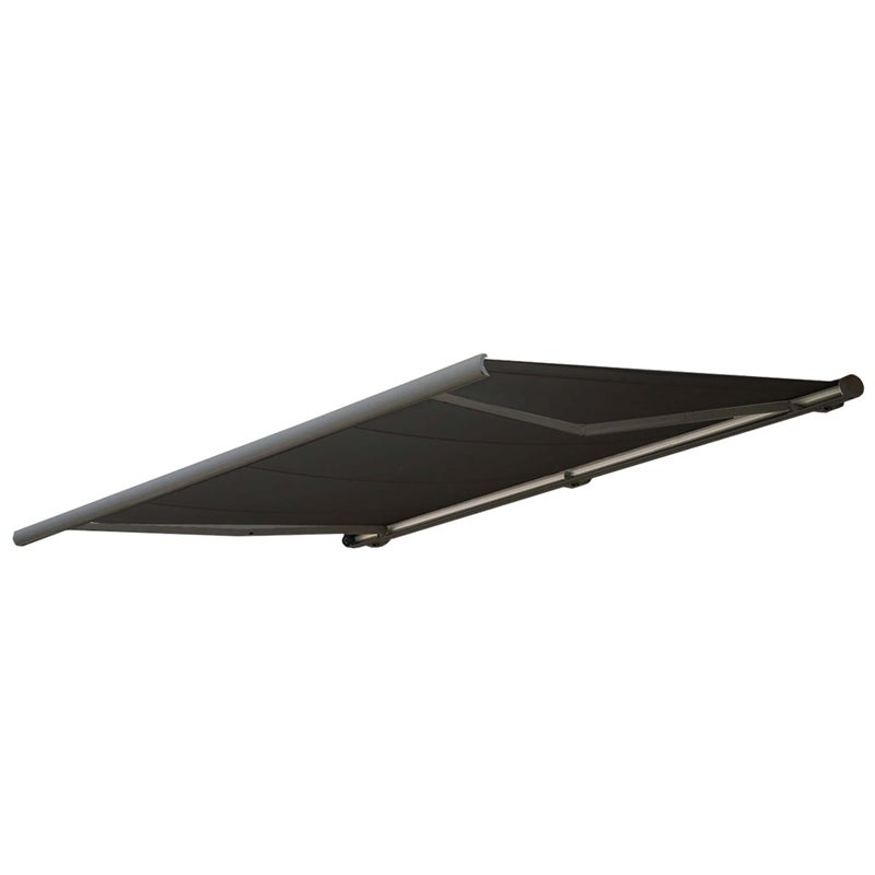 Wymienne poszycie do markizy T124, pełna kaseta Wymienne poszycie przeciwsłoneczne 5x3m ~ Akryl antracytowy