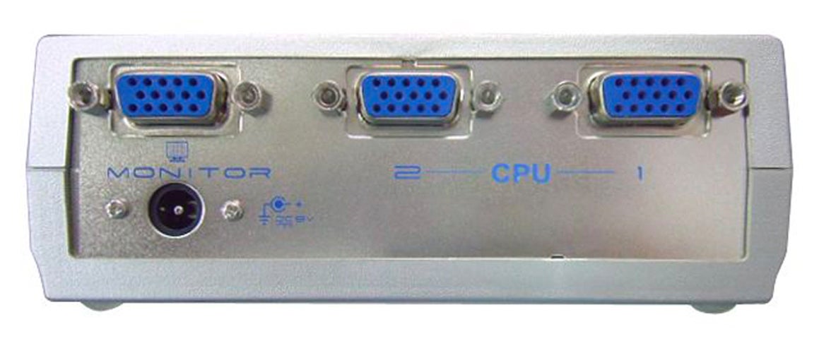 Commutateur VGA 2 Entrées 1 Sortie - Pour 2 PCs Sur 1 Écran - Plug & Play - Support VGA, SVGA, UXGA