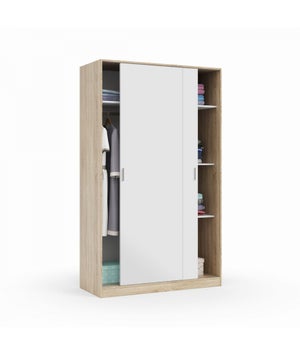 Tavolino Da Bar Gecheer Grigio Sonoma - 102x50x103,5 Cm, 3 Ripiani, Ideale Per Spazi Piccoli E Cucine