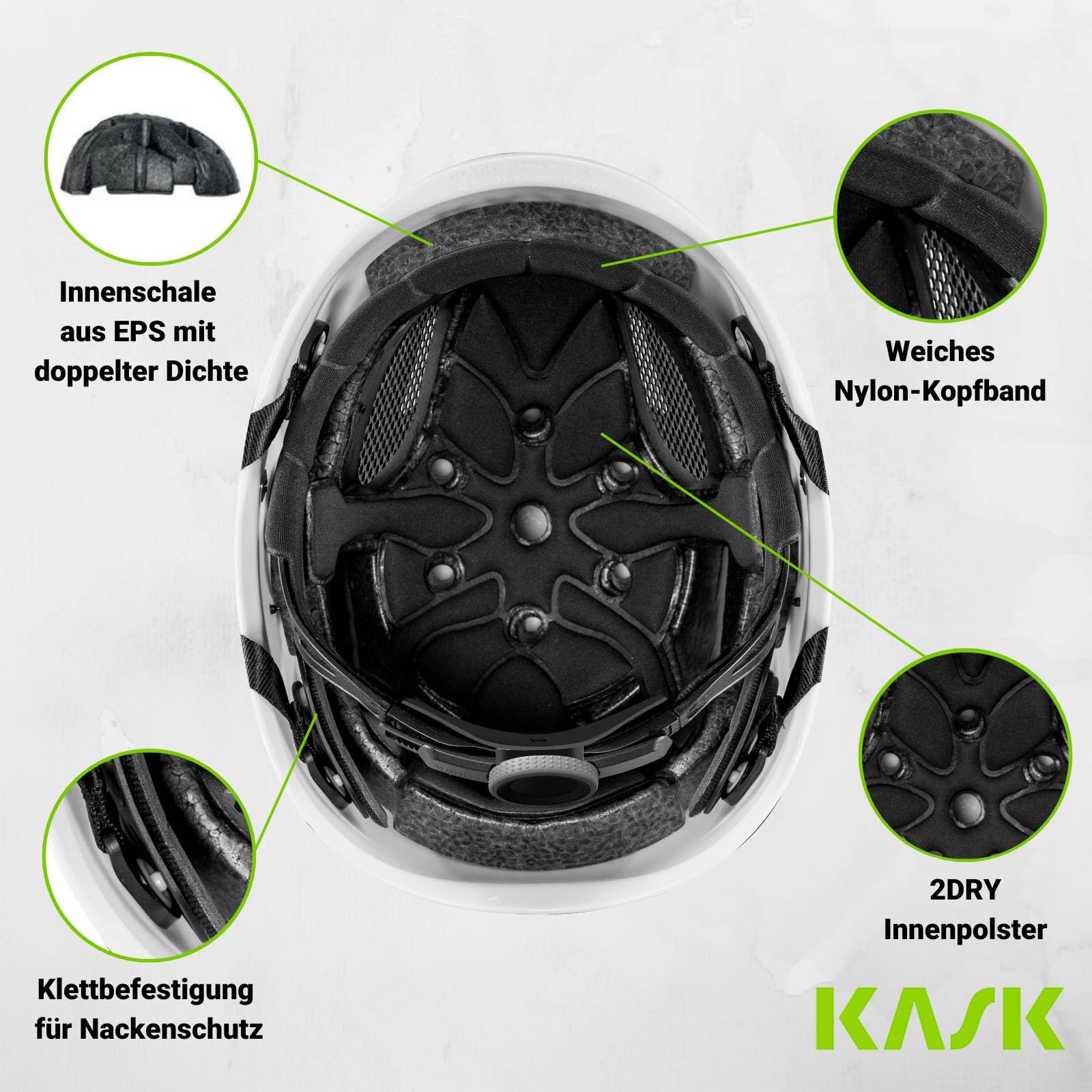 Capacete de alta segurança KASK SUPERPLASMA AQ Branco (EN 397) - 8