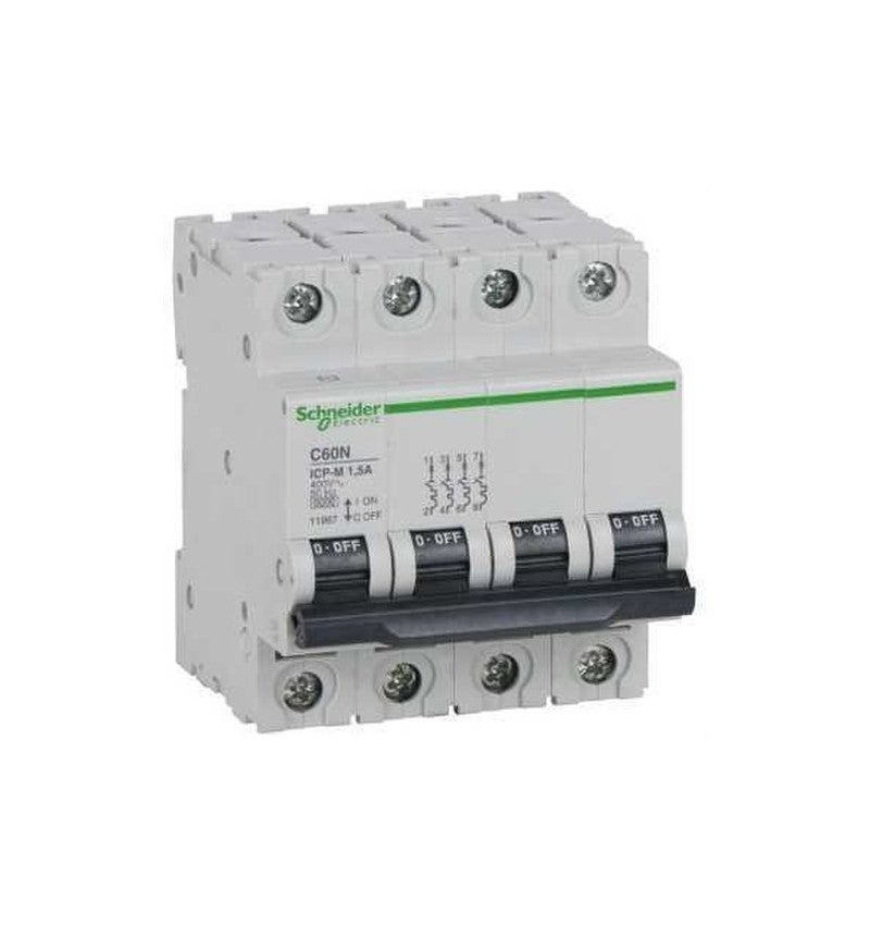 Disjoncteur Merlin Gerin C60N 4P Tétra 16A - Occasion Fonctionnel, Montage Sur Rail DIN