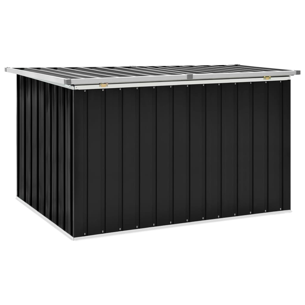 The Living Store - Boîte de rangement de jardin Anthracite 149x99x93 cm - 3