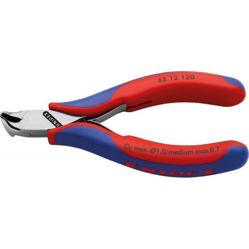 Knipex Pince Coupante Oblique Électronique 120 Mm 62 12 120 Avec Gaines Bi-Matière