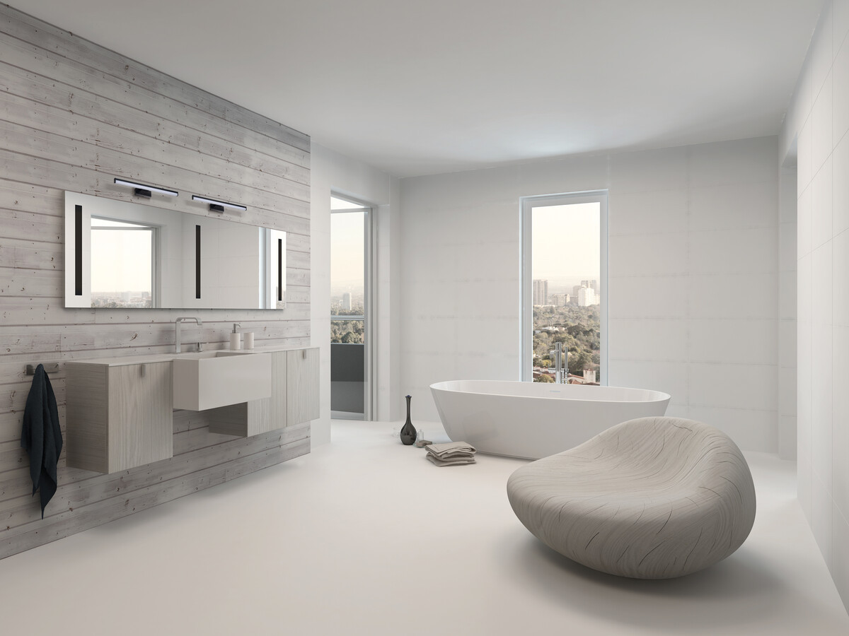 Luminaire mural LED - IP44 - 8W - 4000K - Noir - Salle de bain - 6
