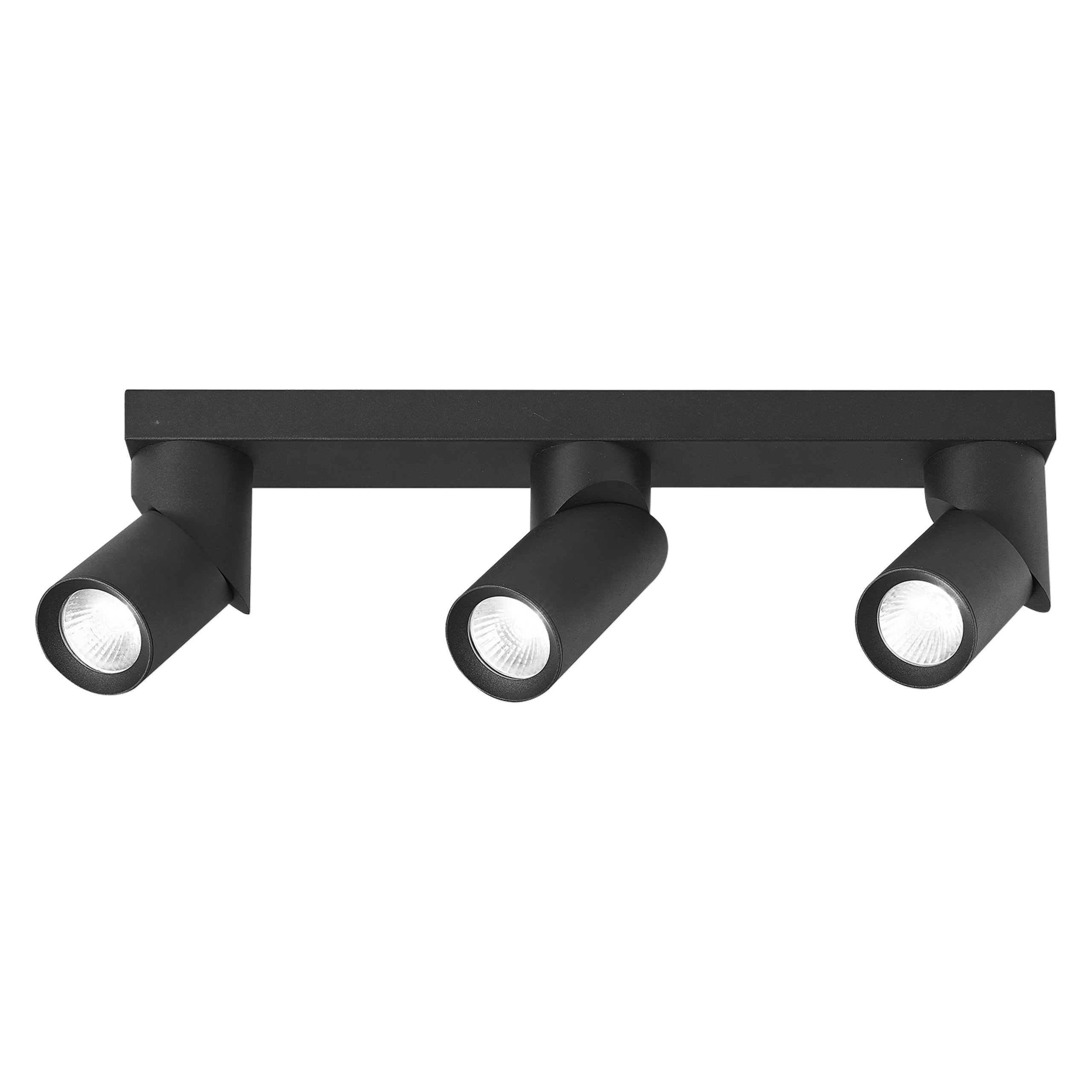 Lampa sufitowa 3x GU10 LED Rita IP20 45cm czarna ruchoma kinkiet MasterLED