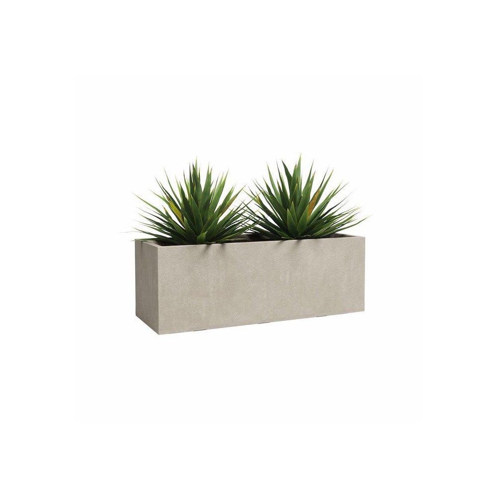 Jardinière rectangulaire ARTEVASI Sydney 100 cm crème en polypropylène - 2