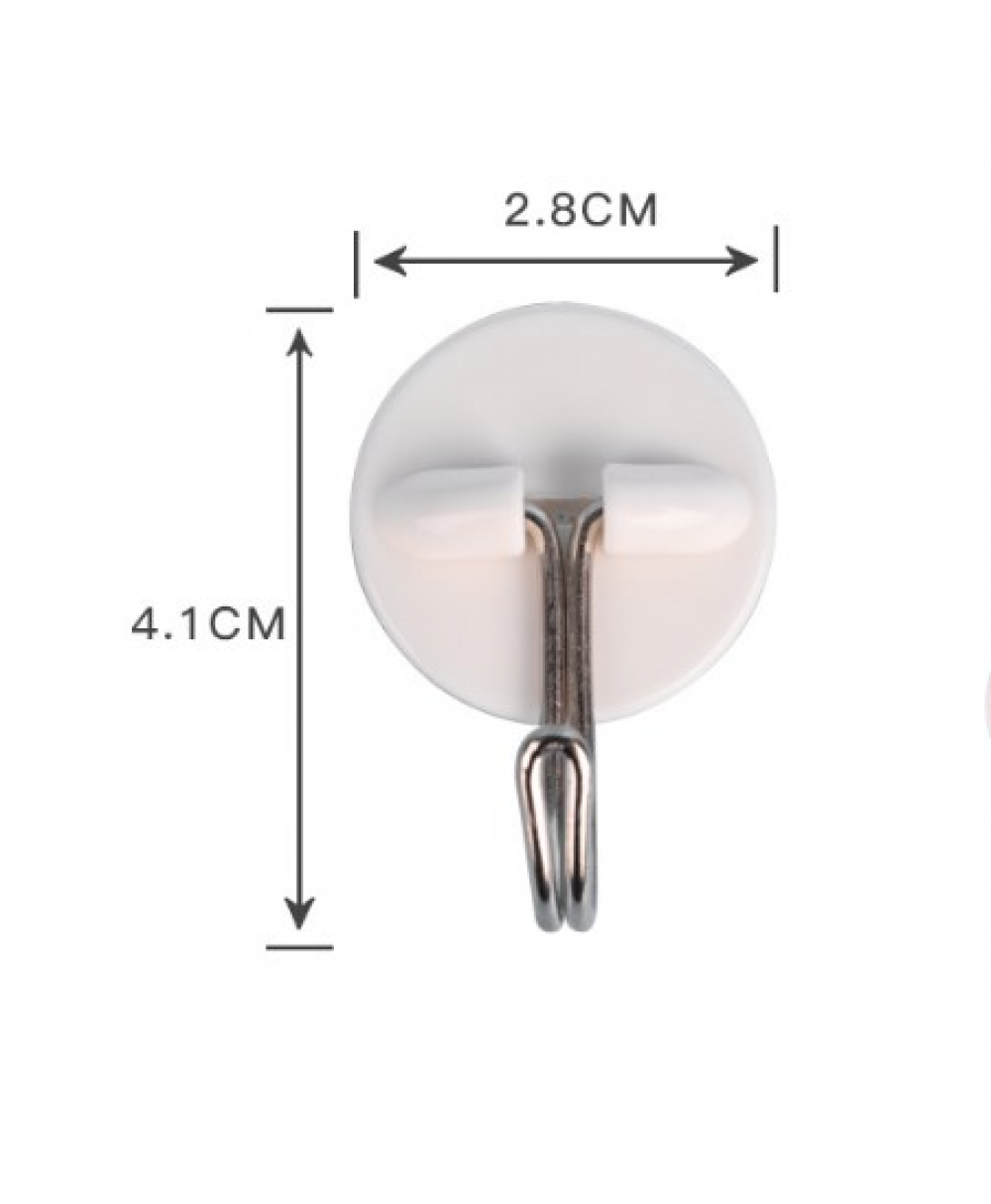 Confezione da 50 robusti ganci autoadesivi da soffitto in plastica trasparente, non necessitano di foratura, per la decorazione del soggiorno, 22 mm | Leroy Merlin