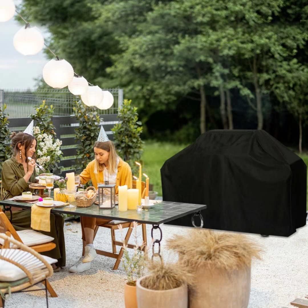 Housse de protection pour barbecue, coupe-vent, anti-UV, imperméable, anti-humidité et anti-poussière, 100 x 60 x 150 cm - 6