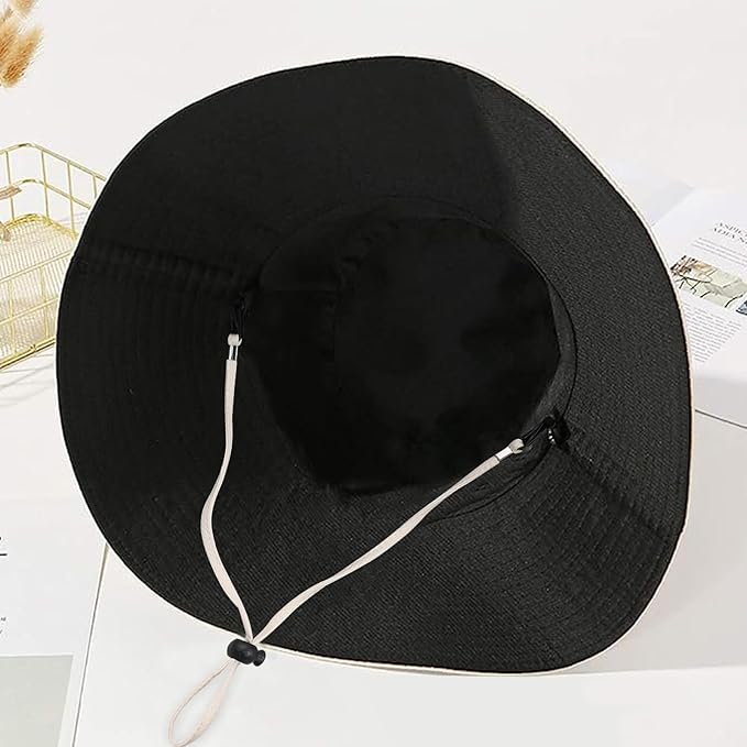 Chapeau de soleil pliable pour femme, en coton, anti-UV, pour les vacances d'été, le jardinage, UPF UV - 6