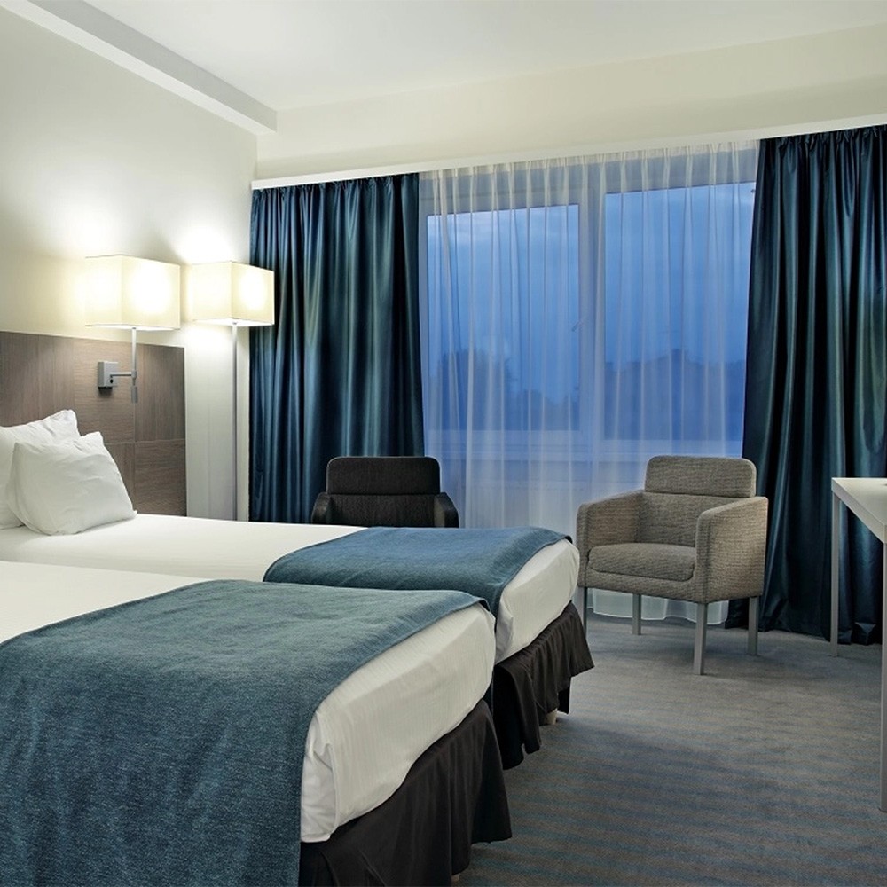 SIMI Rail de plafond tringle en PVC pour rideaux à crochets Blanc Monorail droit 220 cm - 5