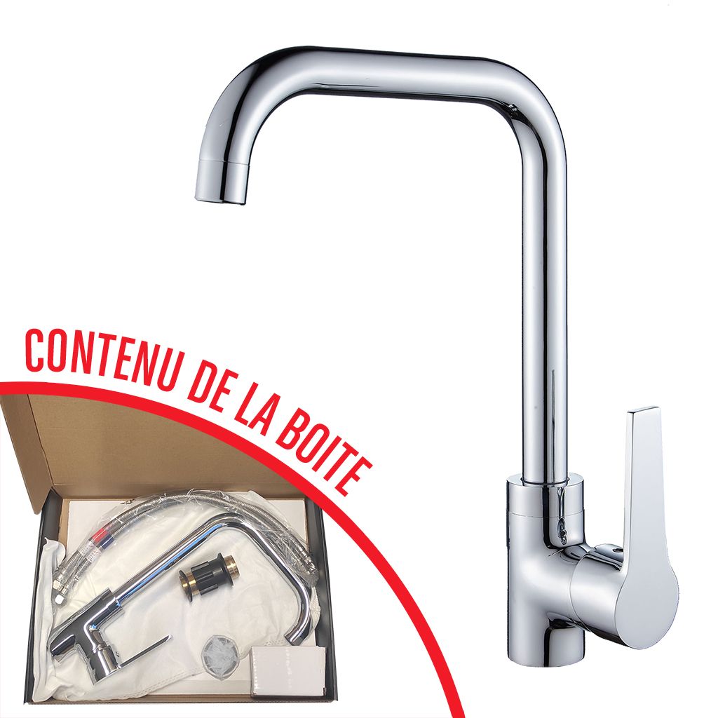 PACK EVIER avec EGOUTTOIR 80cm + MITIGEUR INOX - 3