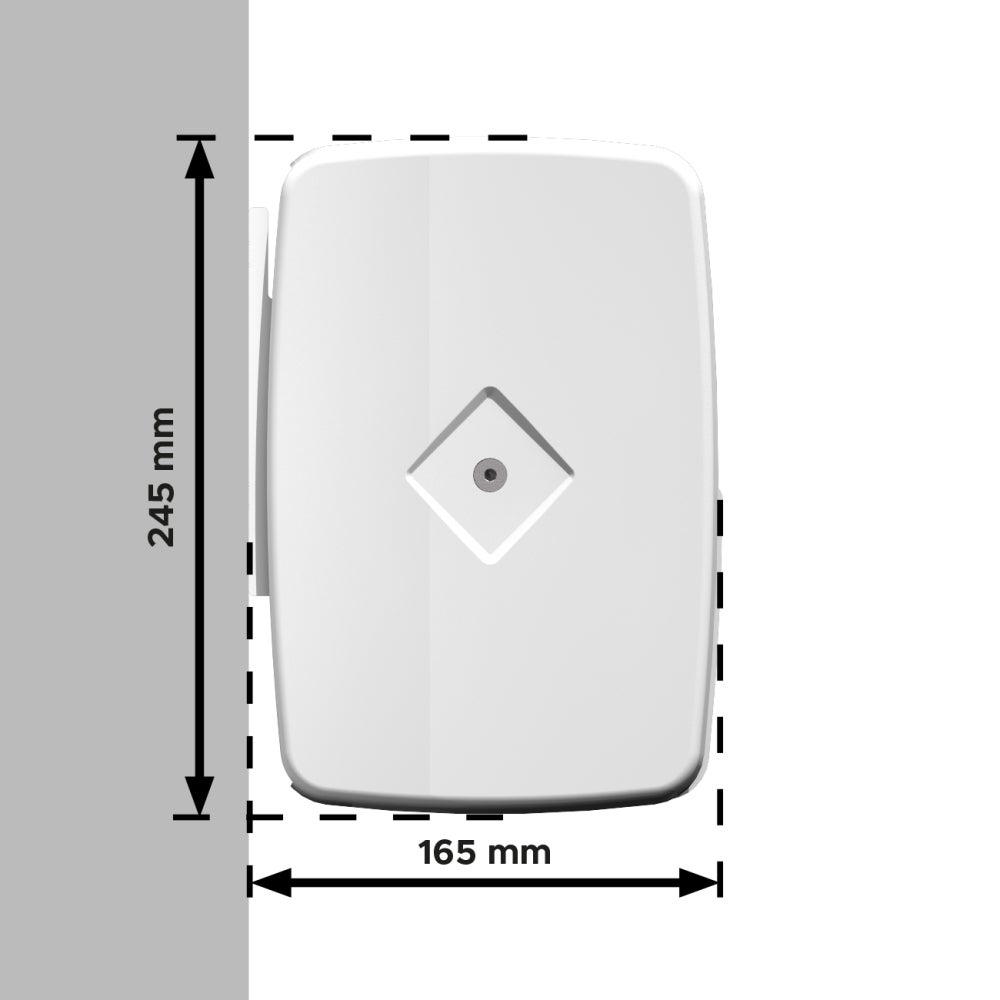 Store banne coffre AMURI 4.20 x 3.00m (Manuel - Toile : Taupe - Armature : Blanc) - 4