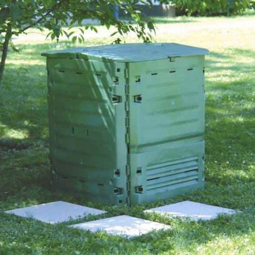 2 Composteurs En Grille Métallique Estexo - 90x90x70 Cm - Vert, Extensibles - Pour Jardin Sans Outils