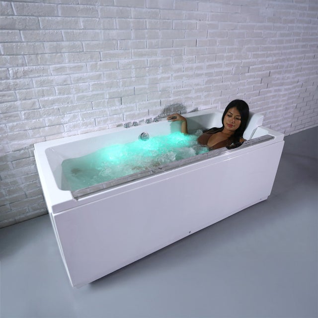 Baignoire Balnéo Rectangulaire Maya Wave 170 X80 X63 Cm, By Spalina