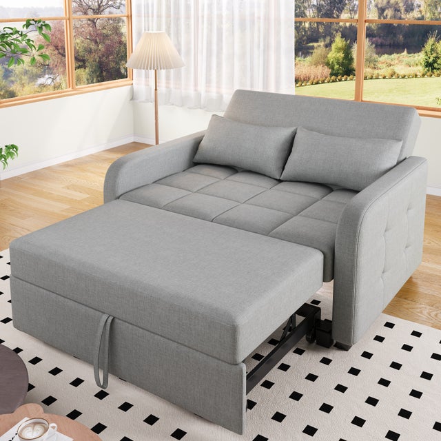 Poltrona piccola rospo, con braccioli, poltrone da soggiorno per 1 persona, piccolo divano imbottito spesso, poltrona scandinava da soggiorno con braccioli e schienale (modello B, grigio scuro