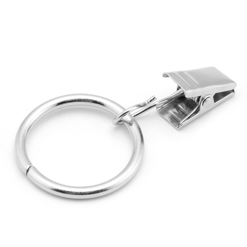 Zestaw pierścieni do zasłon 20 srebrnych, haczyki do zasłon prysznicowych, pierścienie do zasłon, metalowe klipsy, akcesoria do zasłon, 3.0X32MM
