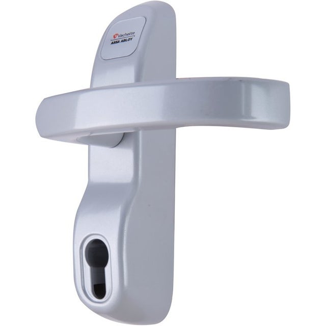 Module extérieur à béquille - Vachette - Pour serrure anti-panique - Argent