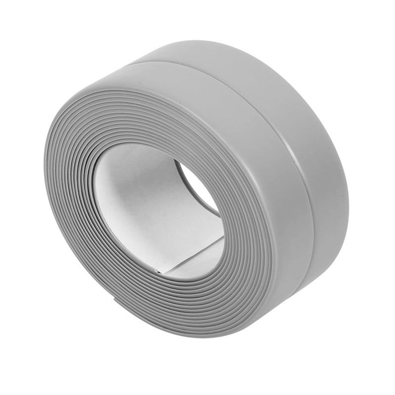 Samoprzylepna taśma uszczelniająca z PVC - idealna do kuchni i łazienek - wodoodporna i odporna na pleśń - 22 mm x 3,2 m - szara