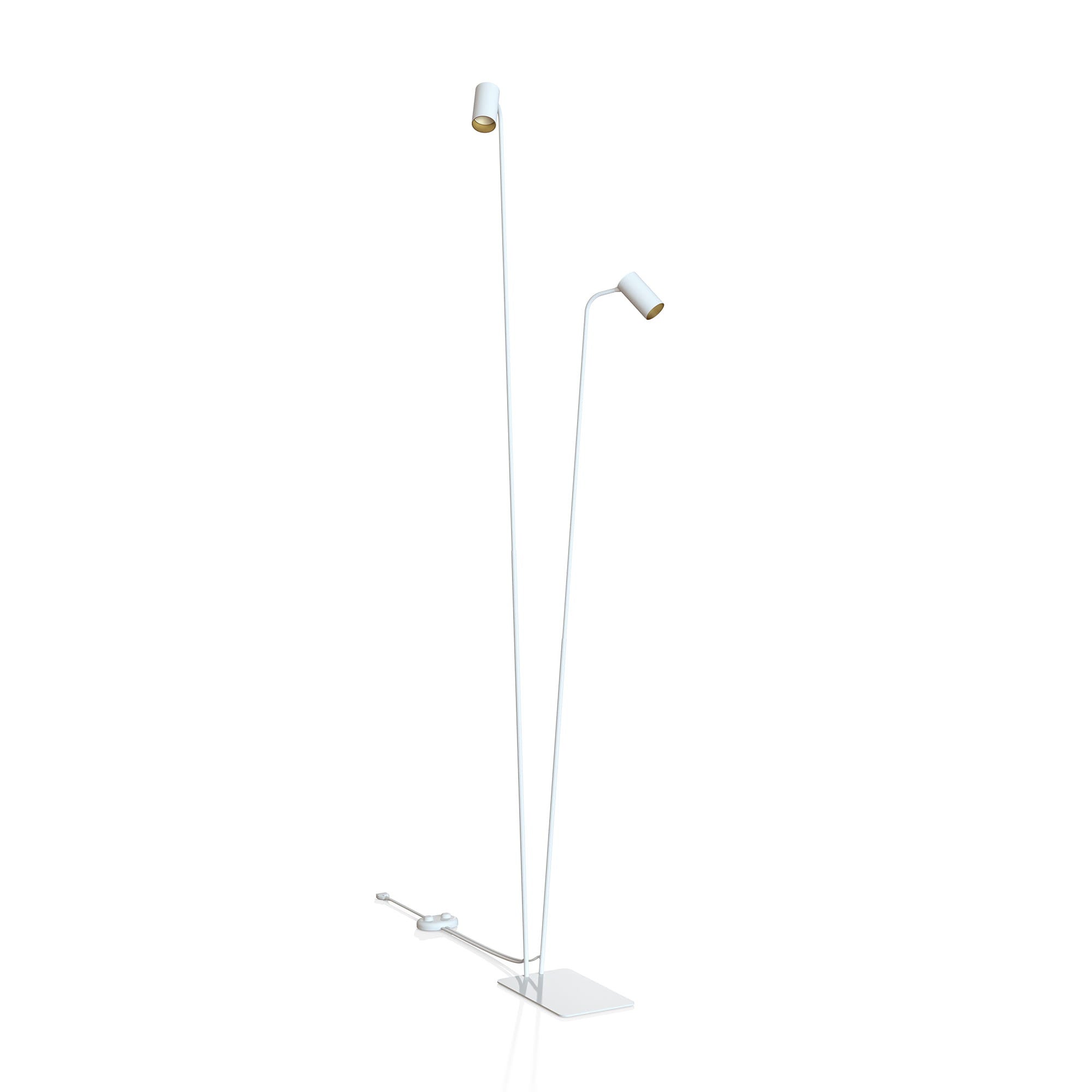 Lampa podłogowa stojąca Mono biała 2xGU10x10W wym: 216 x 69 x 44,5 cm metal Nowodvorski Lighting