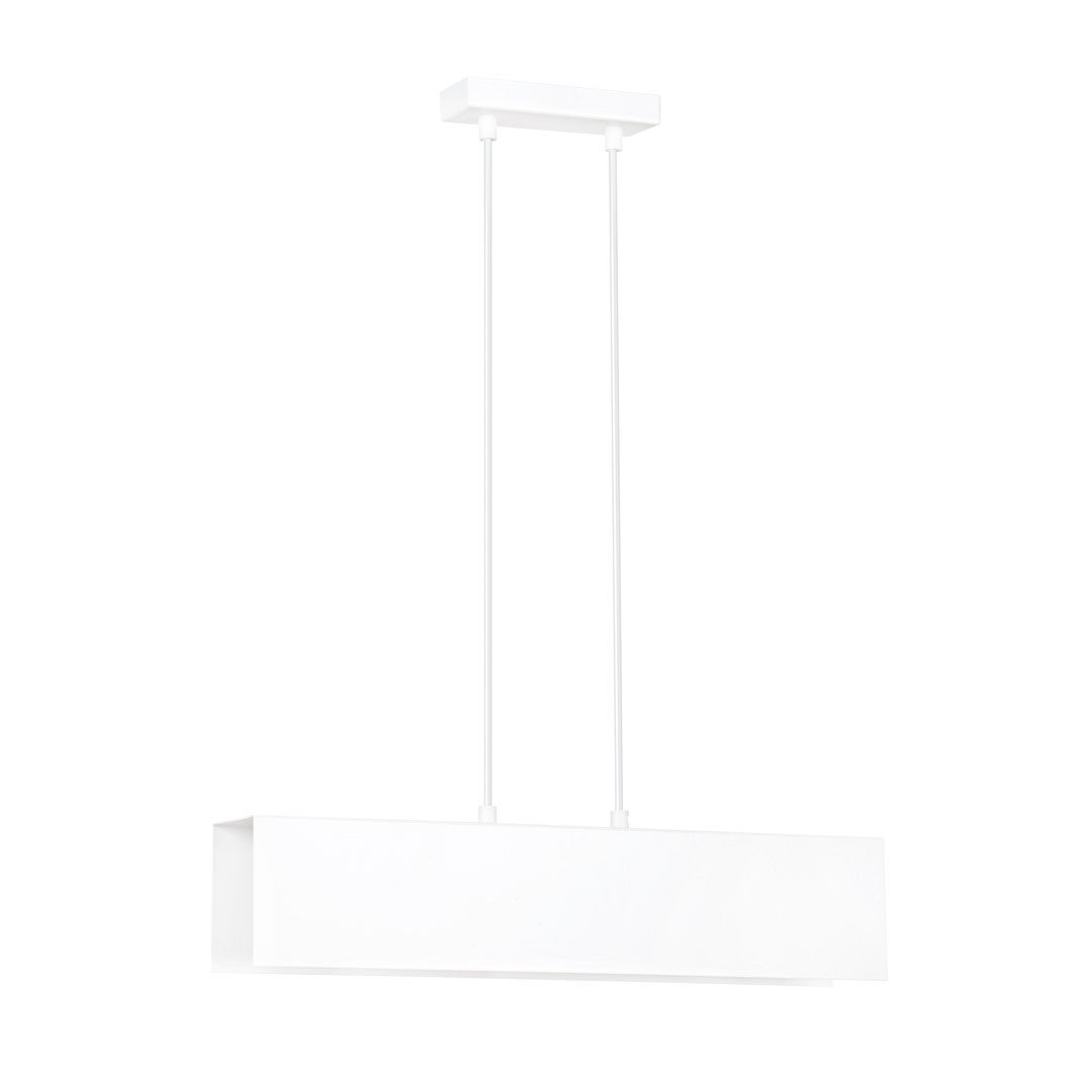 Lampa wisząca Gentor biała 2xE27x15W wym: 100 x 48 cm metal Emibig