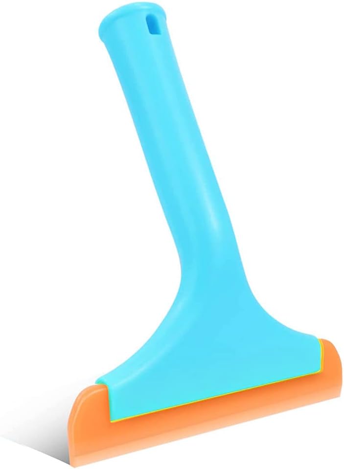 Gumowa skrobaczka do prysznica, plastikowa rączka, idealna do okien, samochodów, luster i kabin prysznicowych