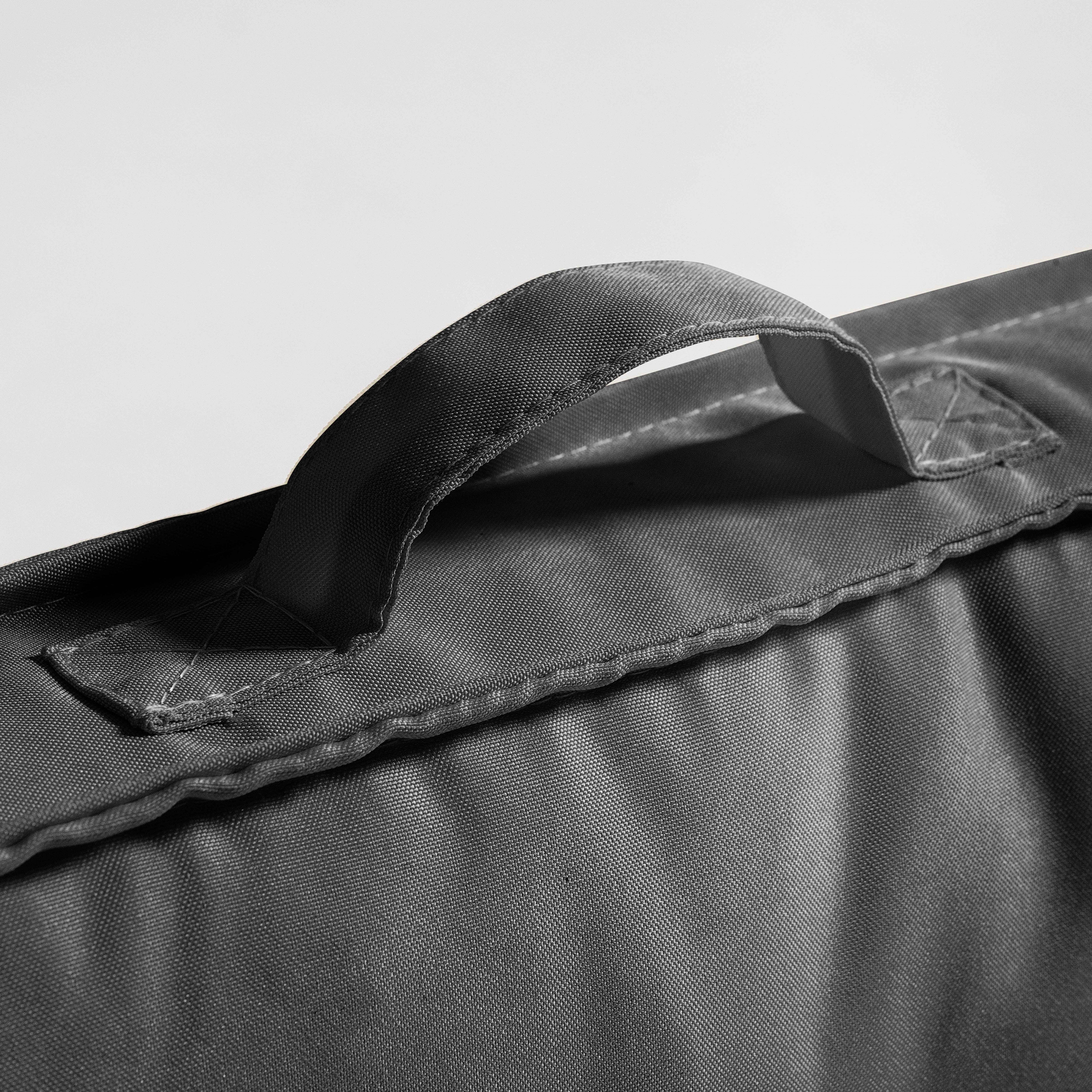 Coussin d'extérieur matelassé anthracite 60 x 40cm - 3