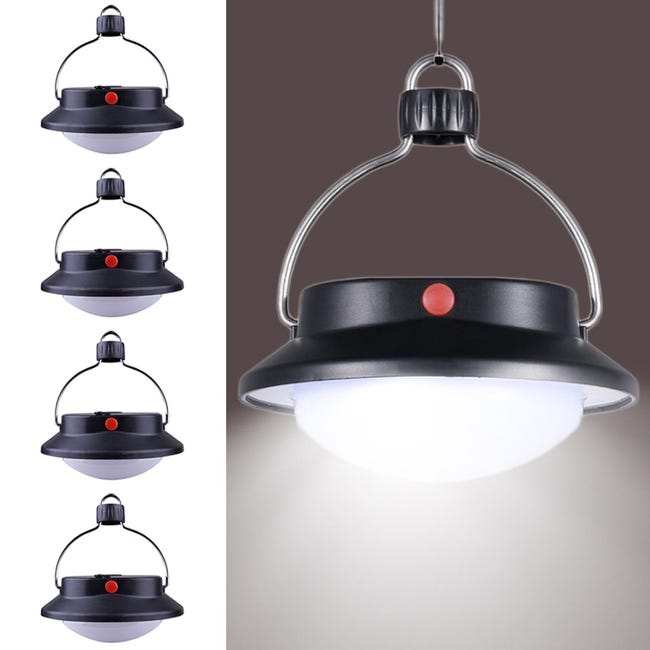 4 Lampade A Sospensione LED Da Campeggio RHP – 3 LED L'una – Tenda, Pesca, Lanterna Notturna