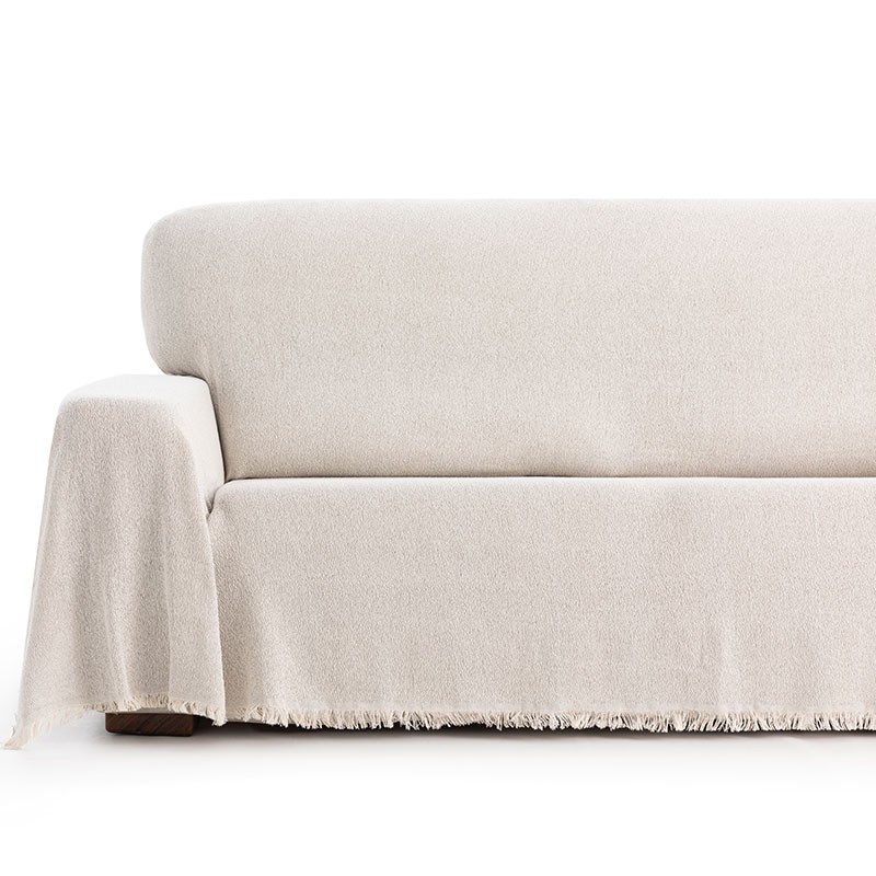 Maxifundas- colcha foulard multiusos mags 180x260cm, marrón. colcha multiusos sofa, cubrecama, plaid para cama.