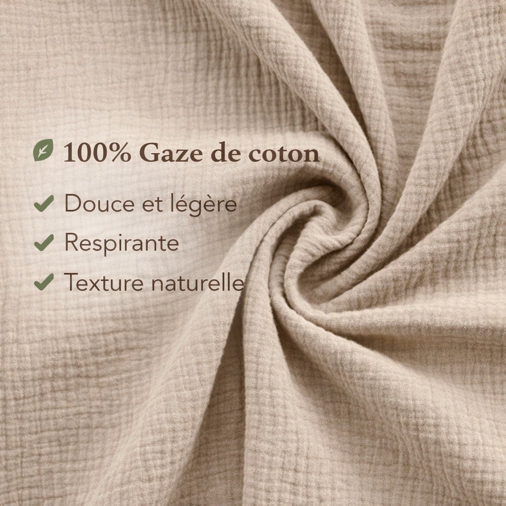 Parure de Lit en Gaze de Coton - 2