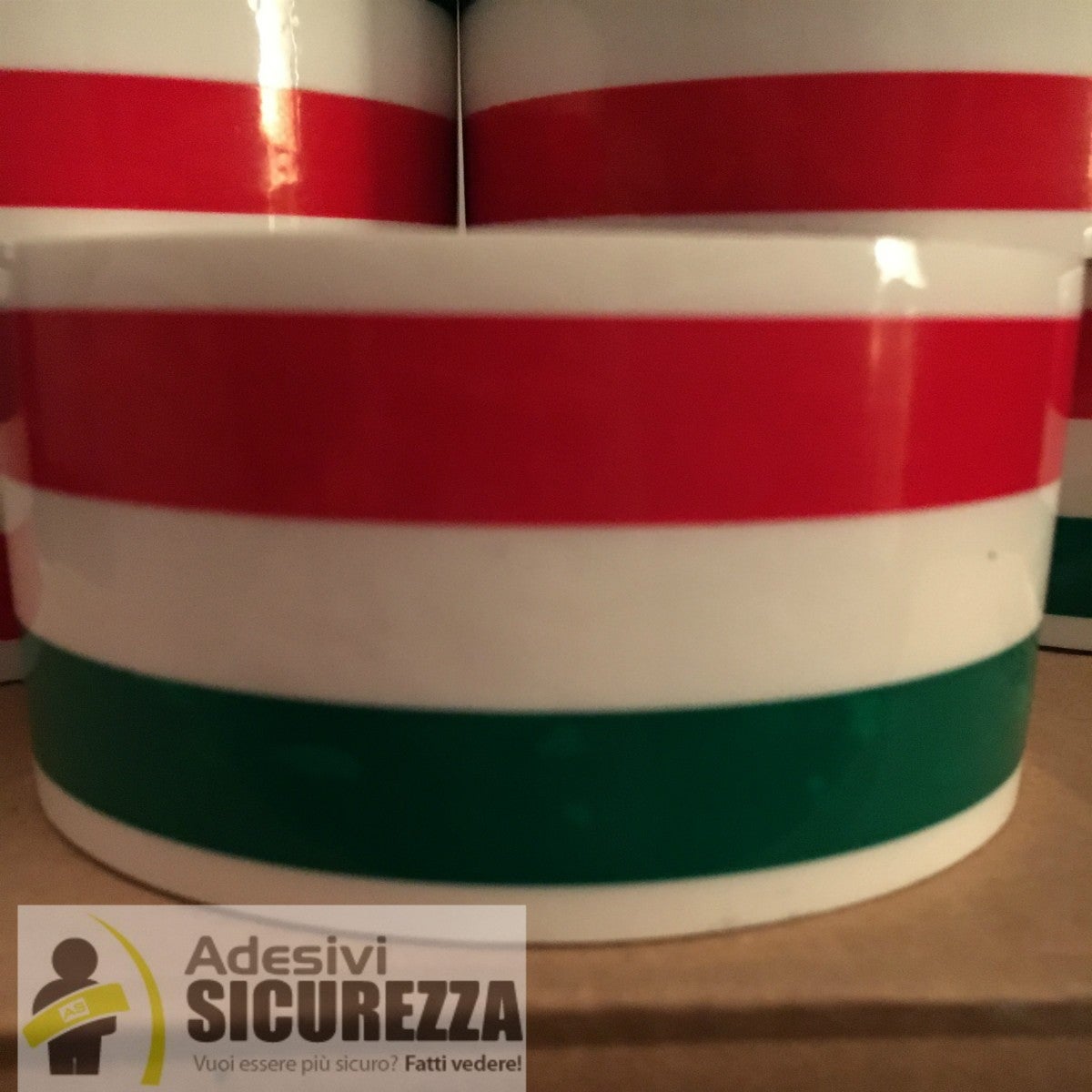 Nastro Tricolore Bandiera Italiana 10 25 MT. 1 2,5 4 5 7 Cm Rosso Verde Bianco