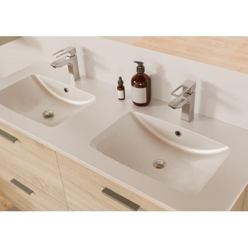 Meuble de salle de bain MINAO 120 en kit Bois Clair 4T - 3