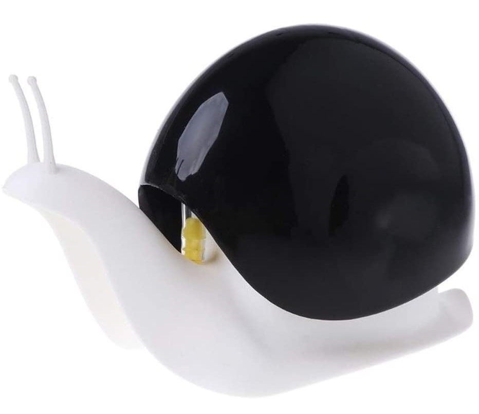 Czarny dozownik do mydła o pojemności 120 ml w kształcie ślimaka, uroczy i idealny do kuchni, łazienki itp.