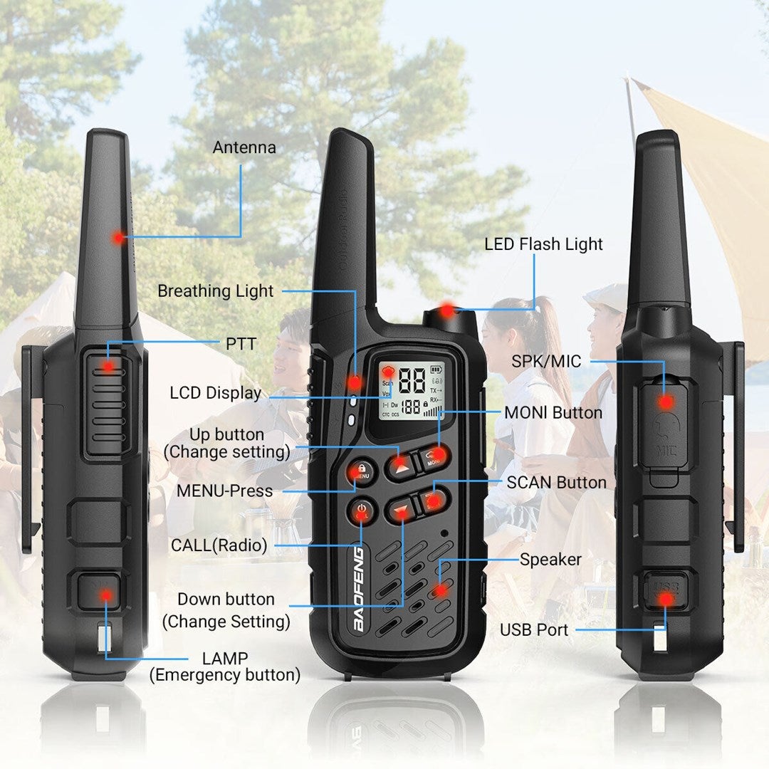 Walkie-talkie Baofeng BF-T25E Negro - 8