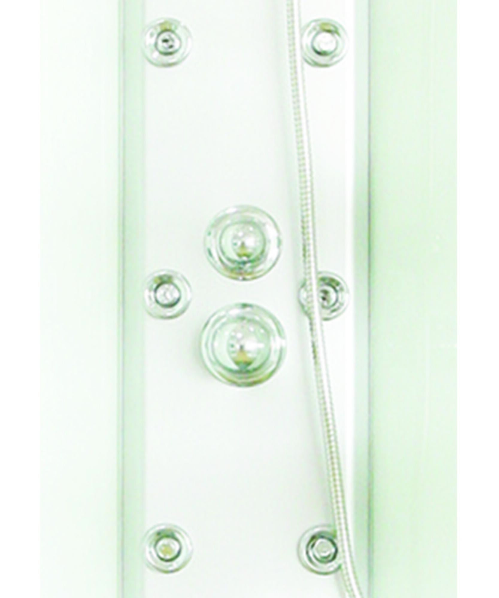 ONDEE - Cabina de ducha AMELIA Gris - En kit - cuarto de círculo 80cm - 4