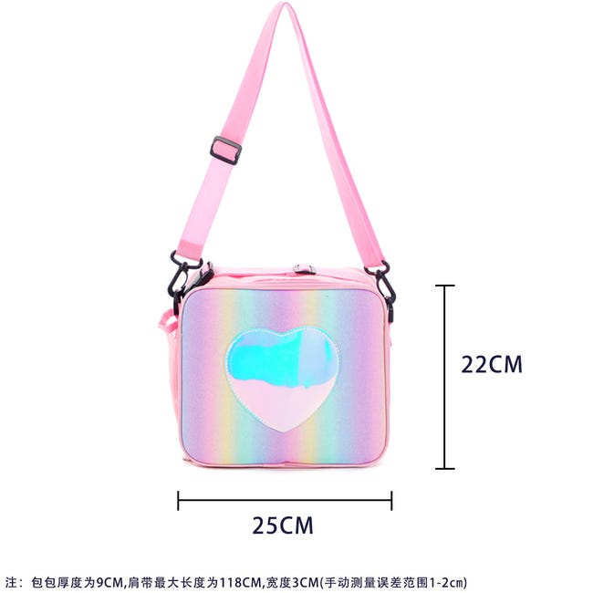 Borsa termica per il pranzo laser colorata 25x22 cm Borsa