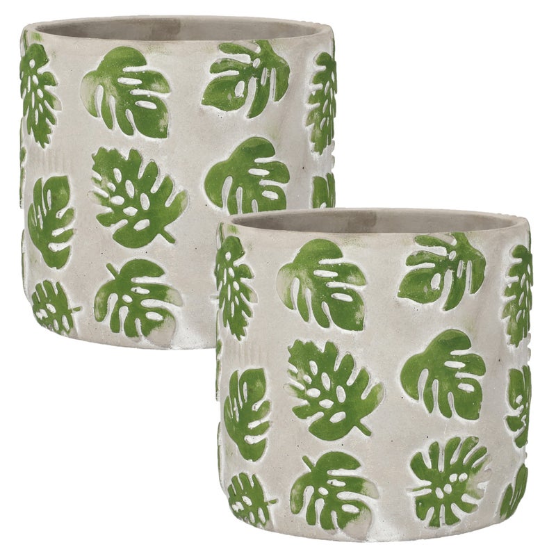 Doniczka donica 23 osłonka betonowa na kwiaty 2szt - KOTARBAU