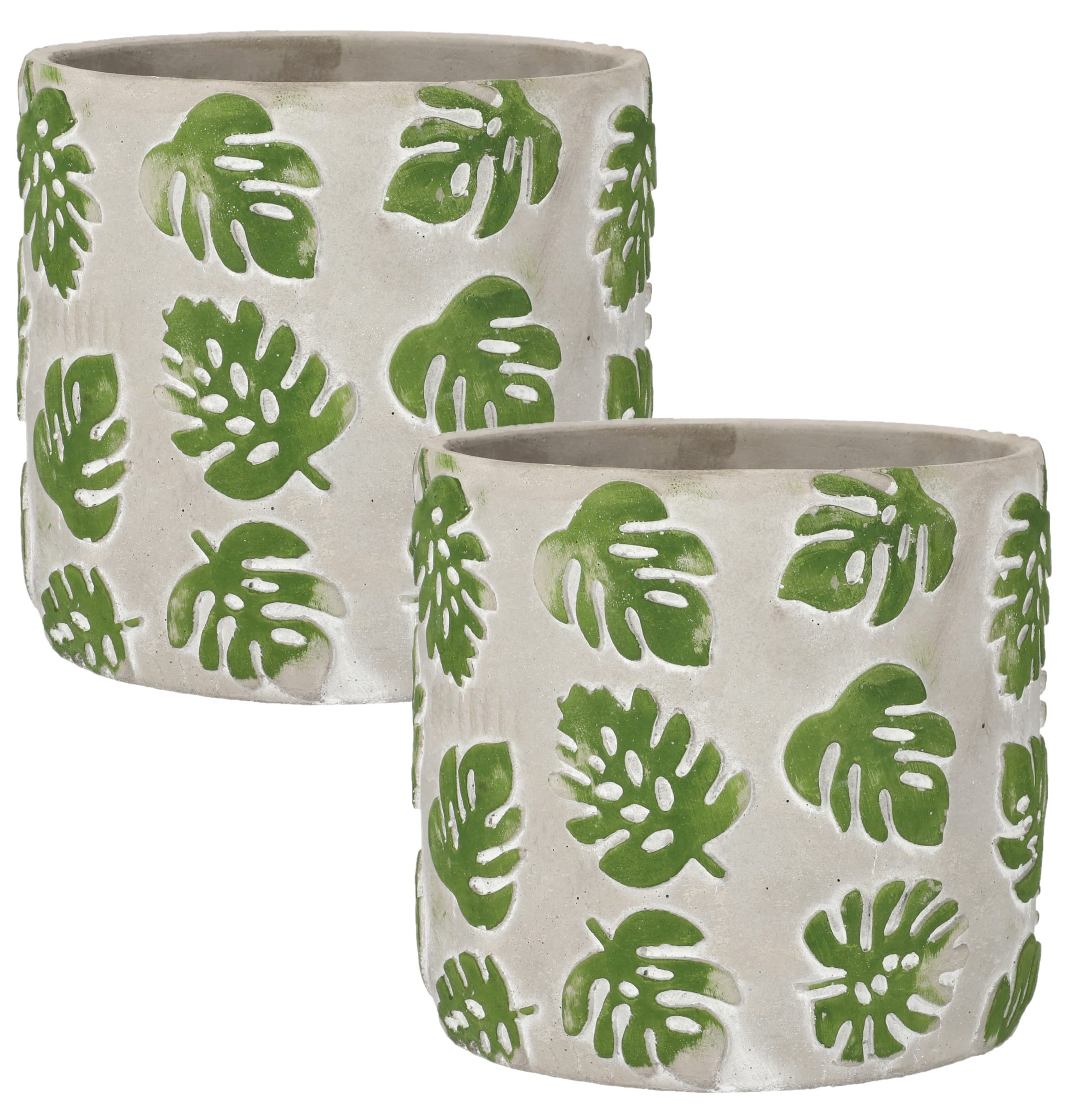 Doniczka donica 23 osłonka betonowa na kwiaty 2szt - KOTARBAU