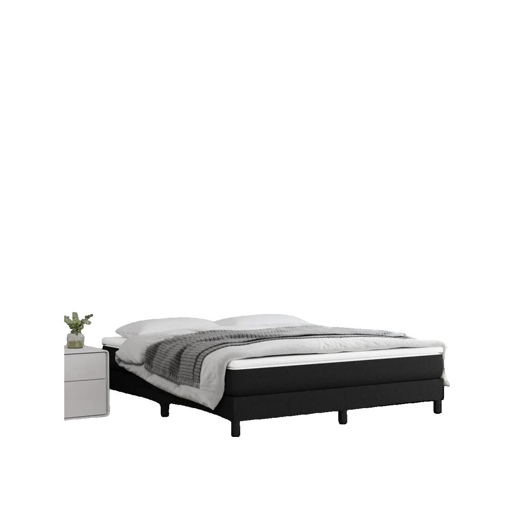 Materac vidaxl z kieszeniowymi sprężynami Czarny 180x200 cm Średnio-twardy i pianka amortyzująca
