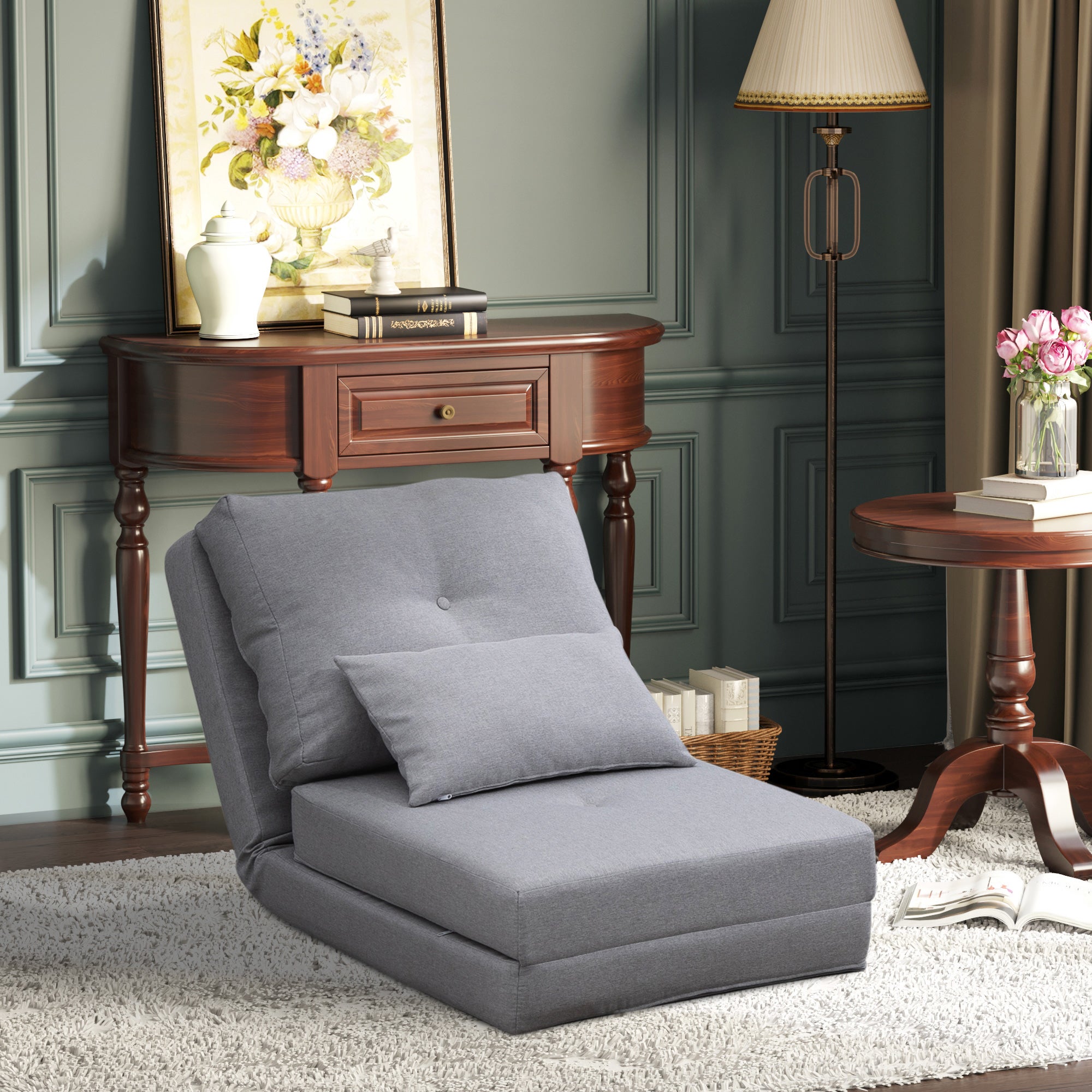 Fauteuil paresseux Lin HOMCOM - 2