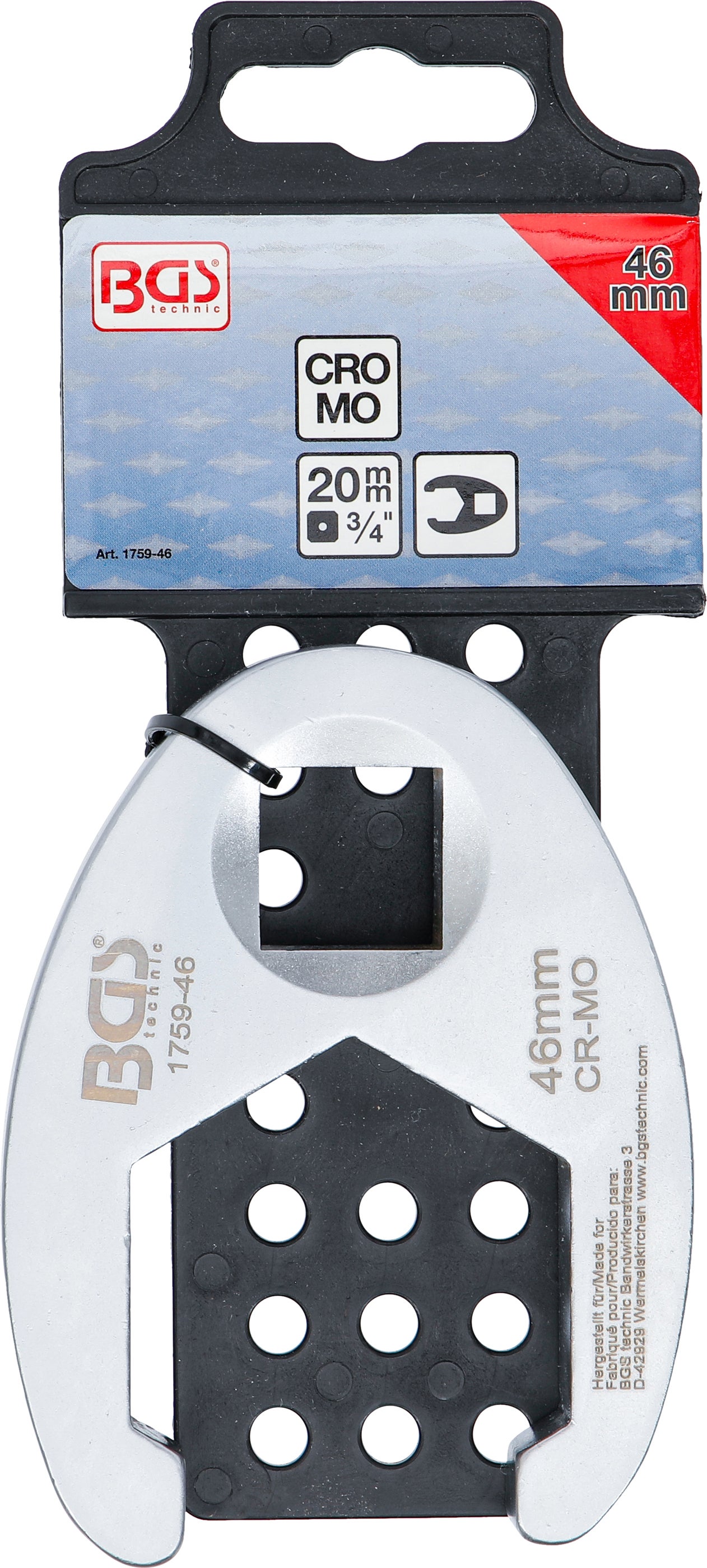 Clé col de cygne | 20 mm (3/4) | 46 mm - 3