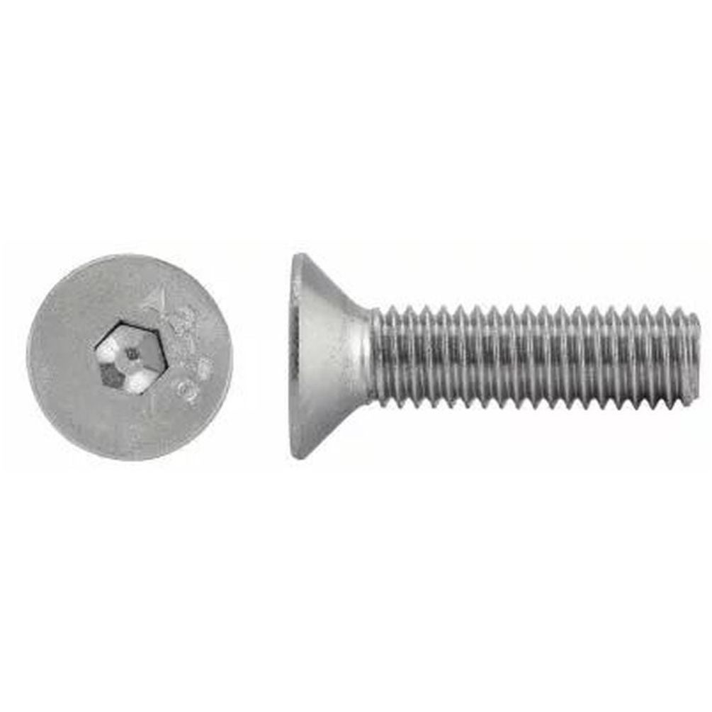 200 Vis à Métaux Tête Fraisée Six Pans Creux 4 x 40 mm - ISO 10642 ...