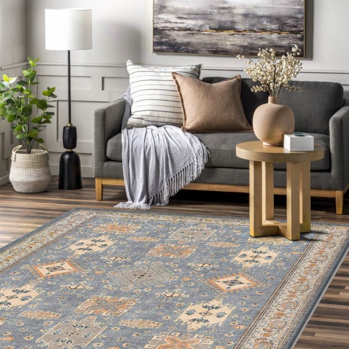 MODEMA - Tapis lavable en machine, envers antidérapant, 80x120cm, pied de lit, chambre Eclipse - 3