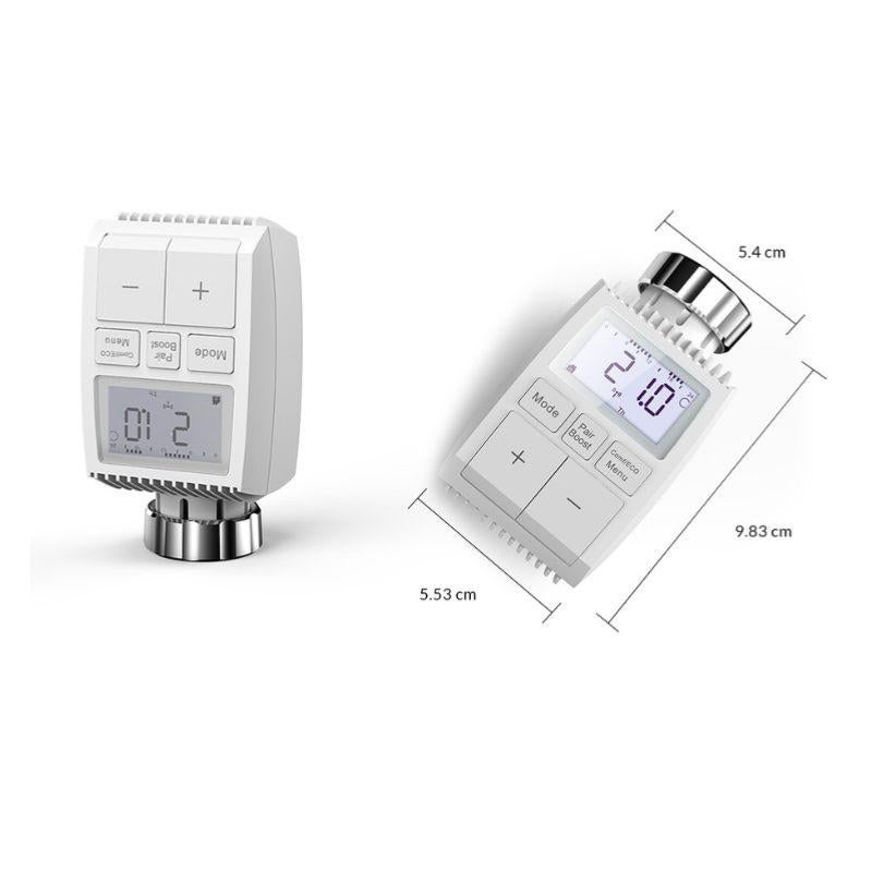 Pack de 4 - Tête Thermostatique Connectée Universelle avec Ecran LCD - SILUMEN - 6